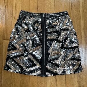 X by NBD Sequin Mini Skirt